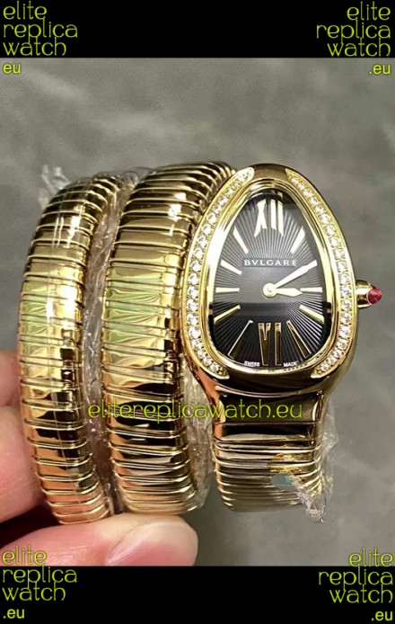 Bvlgari Serpenti Tubogas Double Spiral Rose Gold Super Clone Replica Watch