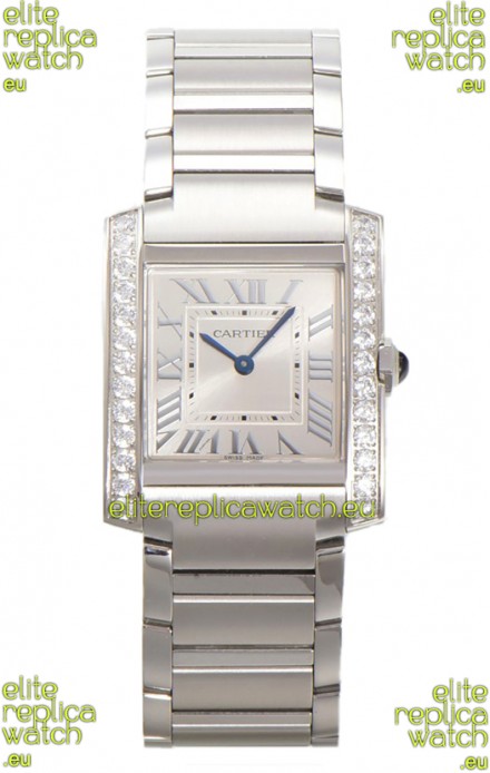 Cartier Tank Francaise Stainless Steel Swiss Quartz Replica Watch 25.70MM