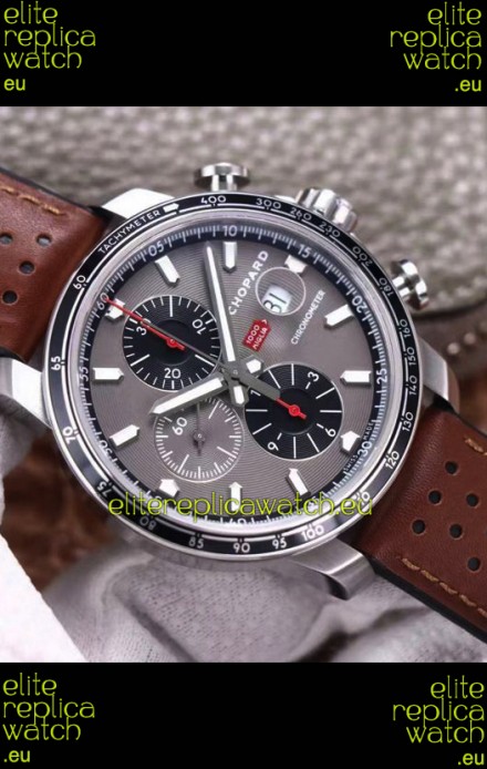 Chopard Classic Racing Chronograph 1:1 Mirror Replica Watch in Steel Casing - Grey Dial 