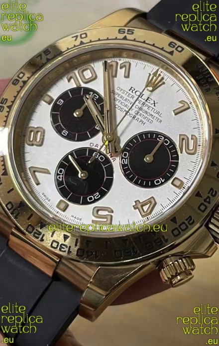 Rolex Cosmograph Daytona 116528 Yellow Gold Original Cal.4130 Movement - 904L Steel Watch