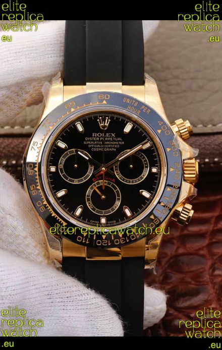 Rolex Cosmograph Daytona 116508 Yellow Gold Original Cal.4130 Movement - 904L Steel Watch