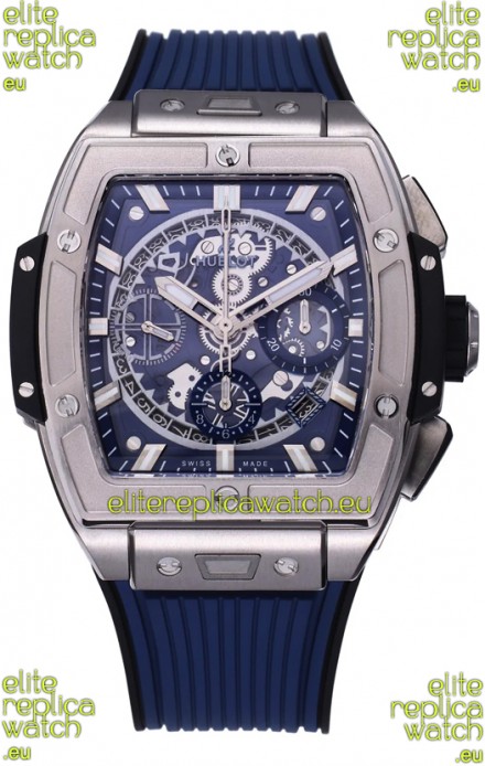 Hublot Spirit of Bang Titanium Casing Blue Dial - 42MM Swiss Replica