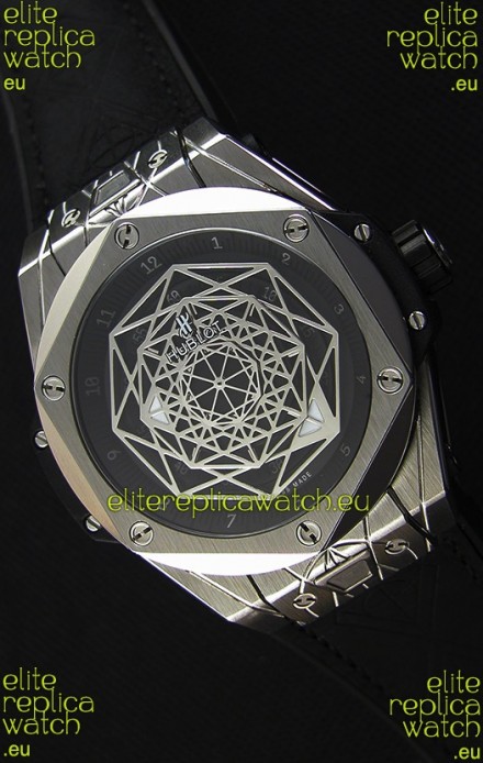 Hublot Big Bang Sang Bleu 45MM Stainless Steel Swiss Replica Watch 