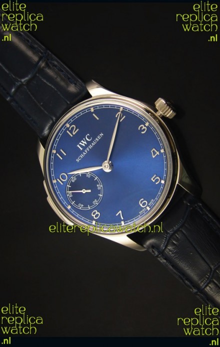 IWC Portuguese Handwind Ref# IW5242 Swiss 1:1 Mirror Blue Dial Watch