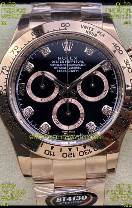 Rolex Cosmograph Daytona M116505 Rose Gold Original Cal.4130 Movement - 904L Steel Watch
