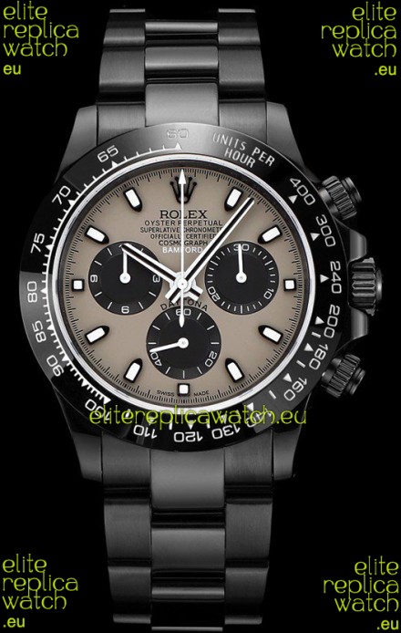 Rolex Daytona Blaken 1:1 Swiss Mirror Replica Grey Dial Cal.4130 Movement (WITH BOX) 
