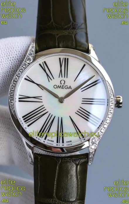 Omega De Ville Tresor Edition Swiss Quartz Watch 36MM Steel Casing White Dial