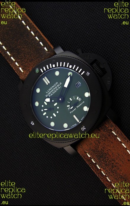 Panerai Luminor Submersible Power Reserve PVD Japanese Replica Watch