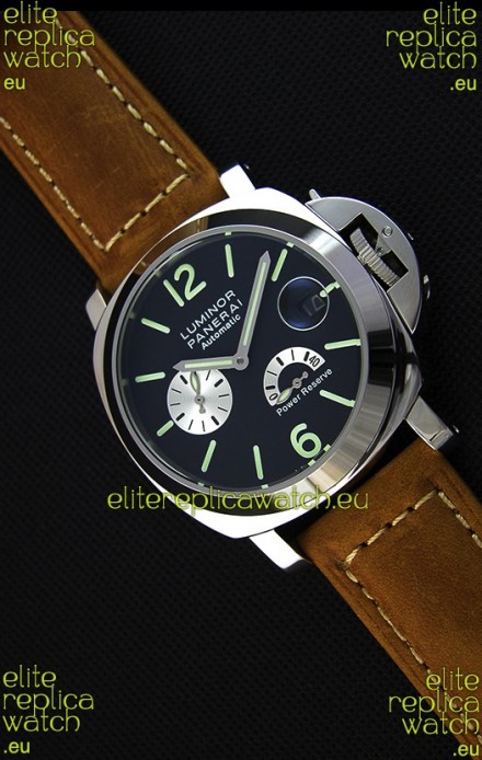 Panerai Luminor Power Reserve Japanese Replica Watch in Steel Case