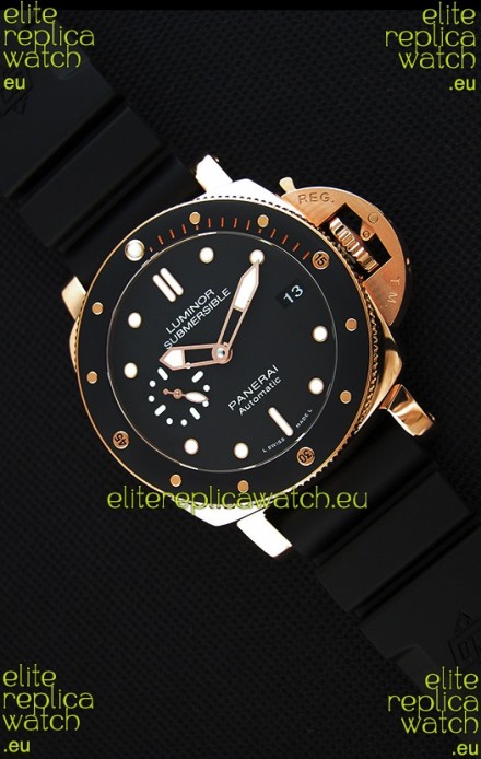 Panerai Luminor Submersible 3 days PAM684 Rose Gold Swiss 1:1 Mirror Replica Watch 