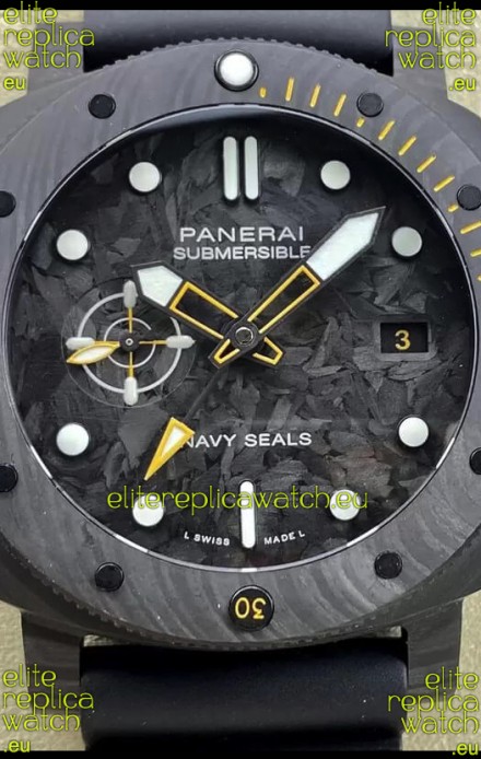Panerai Submersible PAM01324 Carbotech GMT Navy Seals Edition 1:1 Mirror Replica Watch 44MM