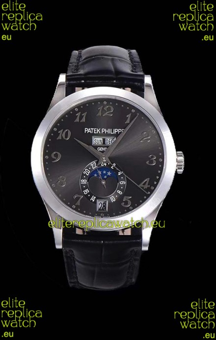 Patek Philippe Annual Calendar 5396-012 Complications Swiss Replica Watch in Grey Dial 