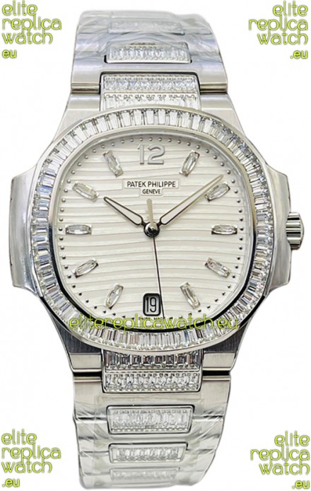 Patek Philippe Nautilus 7118 35MM 1:1 Stainless Steel White Dial 1:1 Mirror Replica Watch