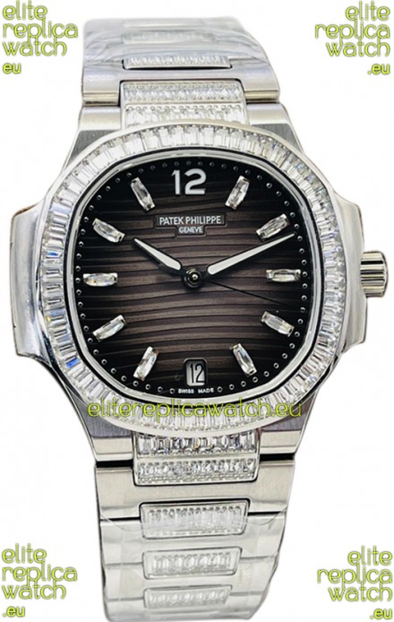 Patek Philippe Nautilus 7118 35MM 1:1 Stainless Steel Grey Dial 1:1 Mirror Replica Watch