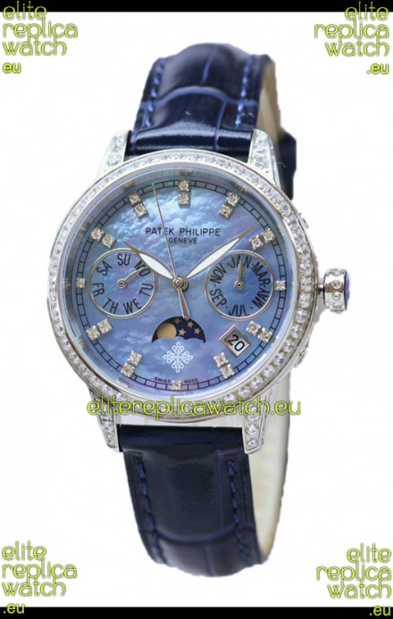 Patek Philippe Grand Complications Ladies First Perpetual Calendaer Steel Case Swiss Replica Watch