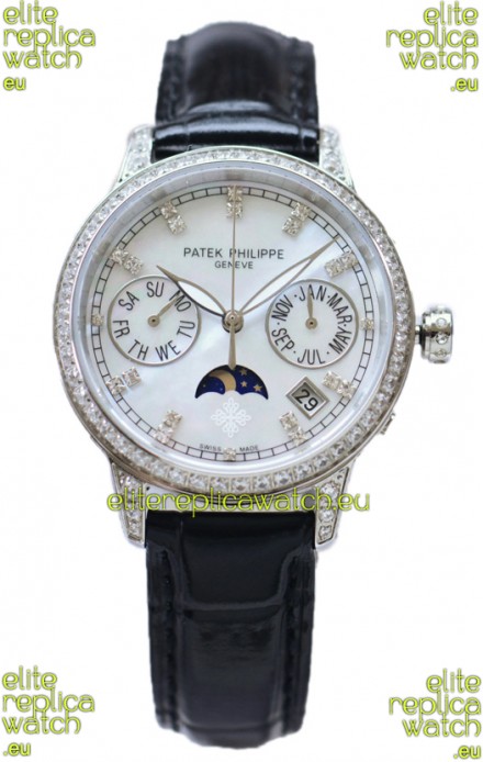 Patek Philippe Grand Complications Ladies First Perpetual Calendaer Steel Case Swiss Replica Watch
