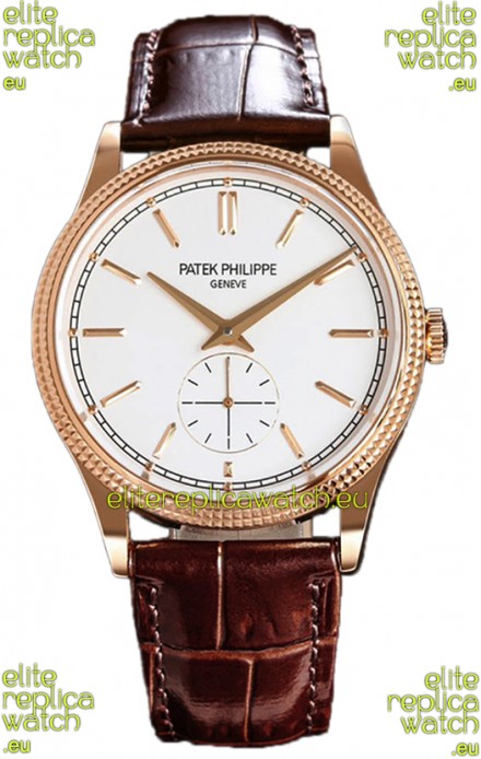 Patek Philippe Calatrava 6119R Rose Gold Casing Watch 1:1 Mirror Replica Watch 
