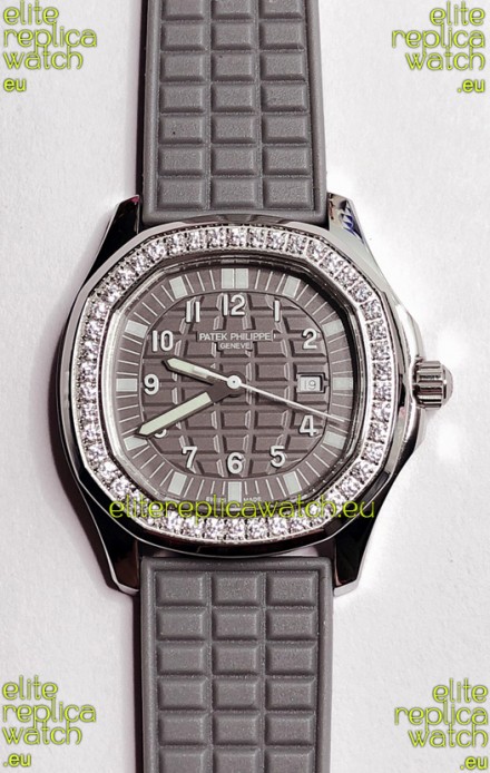 Patek Philippe Super Clone Aquanaut LUCE 5069-001 Quartz in Grey Dial 35MM