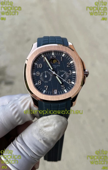 Patek Philippe Super Clone Aquanaut 5261R Swiss Replica in Rose Gold - 1:1 Mirror Edition