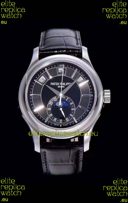 Patek Philippe 5205-001 Complications MoonPhase 1:1 Mirror Swiss Replica Watch Dark Grey Dial