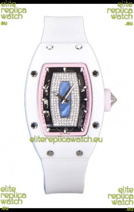 Richard Mille RM007 White Ceramic Pearl Dial Automatic Superclone Swiss Replica Watch