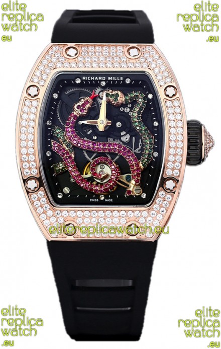 Richard Mille RM26-01 Serpent Dial Rose Gold Plated Watch in Swiss Automatic Movement