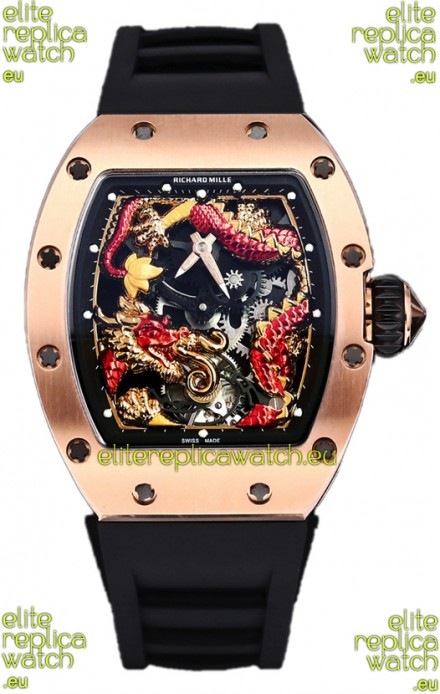 Richard Mille RM057 Dragon Dial Rose Gold Watch in Swiss Automatic Movement