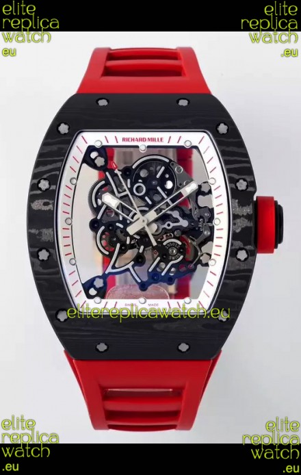 Richard Mille RM055 Black Carbon Casing 1:1 Superclone Genuine Tourbillon Watch 