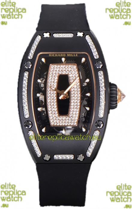 Richard Mille RM007 Black Ceramic Automatic Superclone Swiss Replica Watch