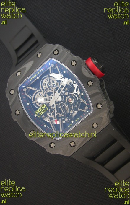 Richard Mille RM035-2 Rafael Nadal Forged Carbon Case with Red Crown