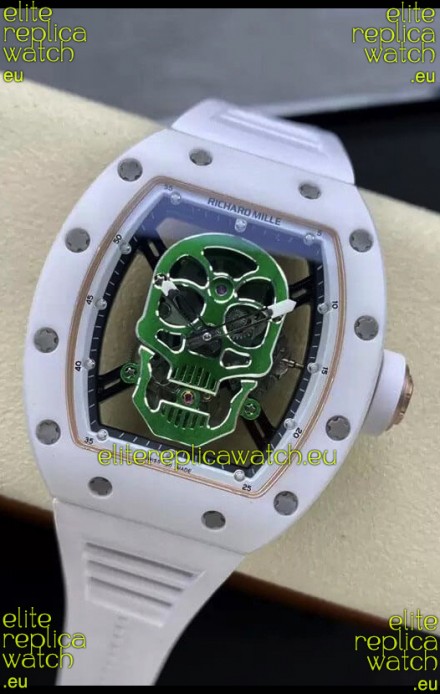 Richard Mille RM052-01 Skull Genuine Tourbillon Edition Watch in Ceramic Casing