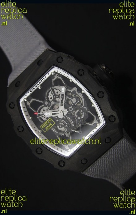 Richard Mille RM35-01 Rafael Nadal Edition Swiss Replica Watch Grey Nylon Strap