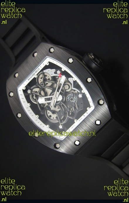 Richard Mille RM055 Ceramic Case Watch in White Inner Bezel