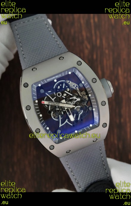 Richard Mille Super Clone RM055 Ceramic/Titanium Grey Casing with Genuine Tourbillon Watch 