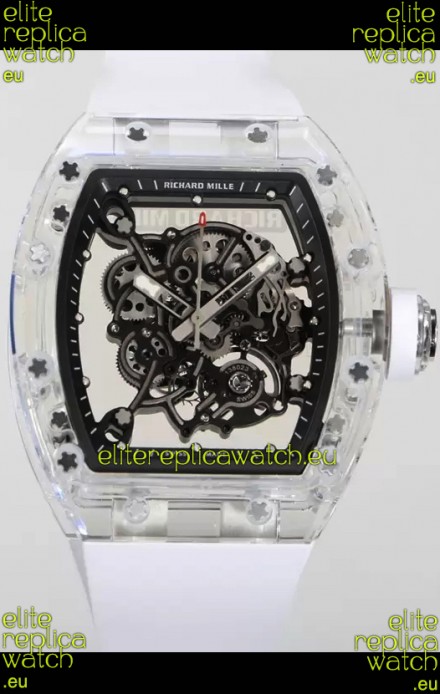 Richard Mille RM055 Transparent Sapphires Casing with Genuine Tourbillon Super Clone Watch