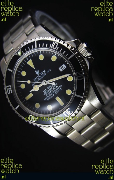 Rolex Sea Dweller Submariner 2000 Vintage Styled Japanese Movement Watch