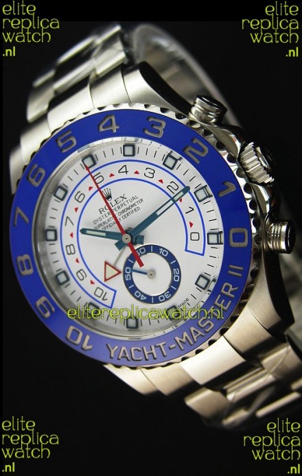 Rolex Yachtmaster II Stainles Steel Ref.116680 1:1 Mirror Replica Watch (Working Stopwatch Edition) 