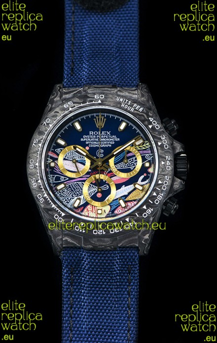 Rolex Daytona CHRONUSART Forged Cabon Casing 1:1 Mirror Replica Multicolored Dial