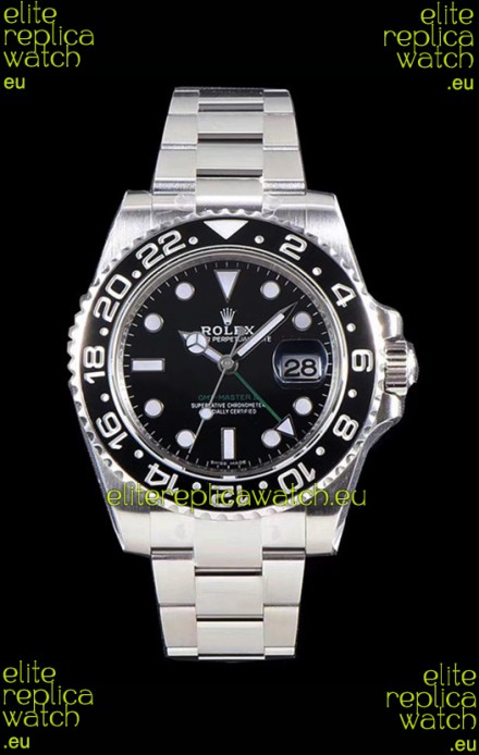 Rolex GMT Master II 116710LN Ceramic Bezel Cal.3186 Movement Swiss Replica - Ultimate 904L Steel Watch