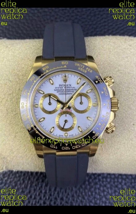 Rolex Daytona 116518-1 Yellow Gold Original Cal.4130 Movement - 1:1 Mirror 904L Steel Watch