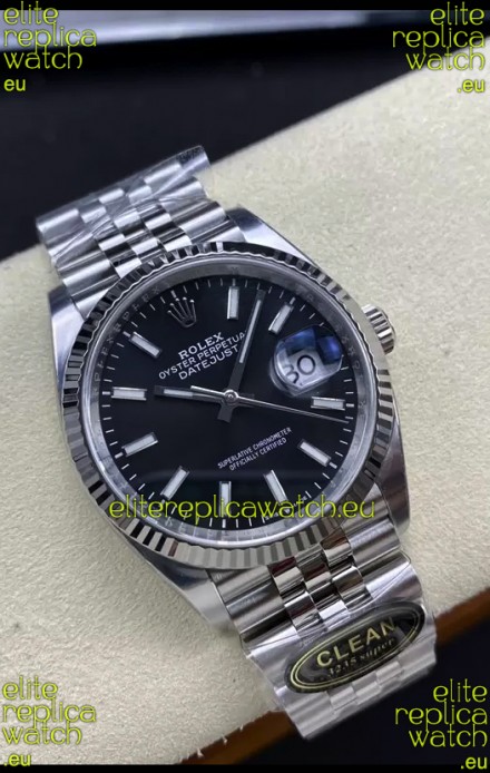 Rolex Datejust Cal.3235 Movement 1:1 Mirror Replica 904L Steel 36MM - Black Dial