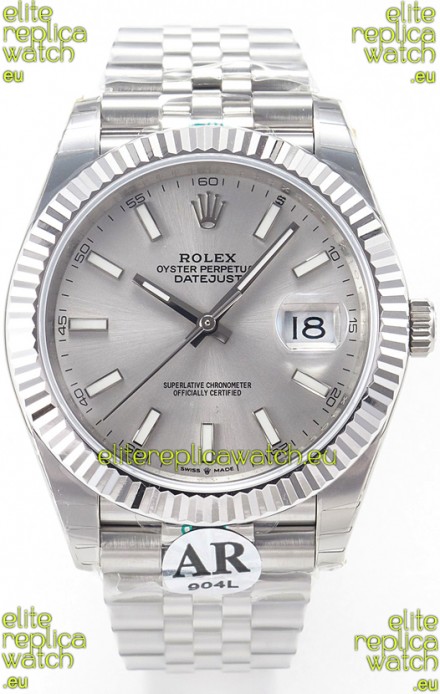 Rolex Super Clone Datejust ETA 3235 Movement 41MM 904L Steel Swiss Watch Steel Dial 