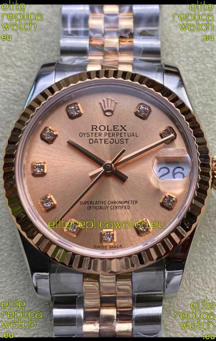 Rolex Datejust 278271 31MM Swiss Replica in 904L Steel in Champange Dial - 1:1 Mirror Replica