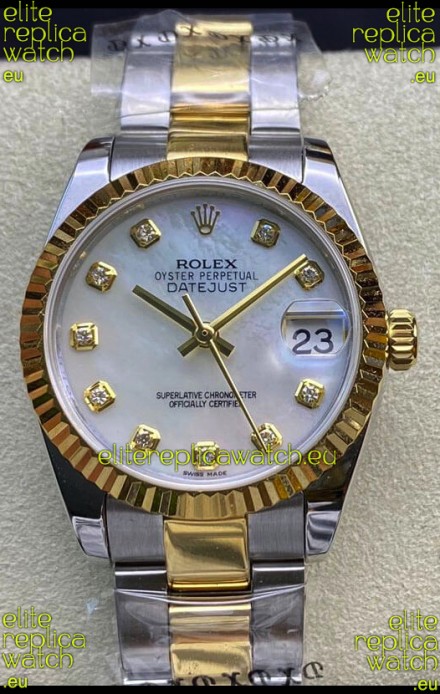 Rolex Datejust 278273 31MM Swiss Replica in 904L Steel in White Pearl Dial - 1:1 Mirror Replica