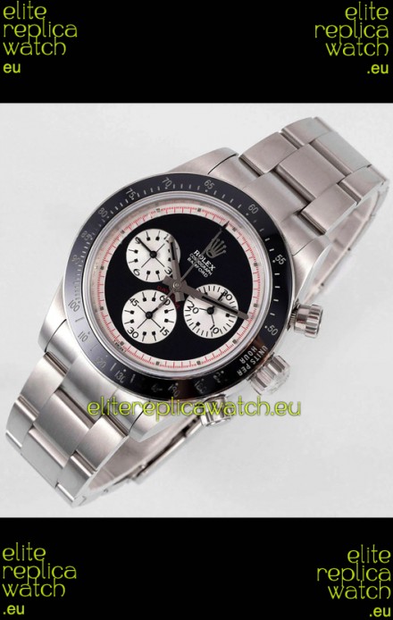 Rolex Daytona Super Clone BLAKEN Paul Newman Black Dial Swiss Replica Watch - 4130 Movement