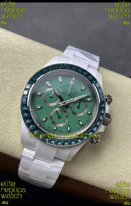 Rolex Daytona AET Remould Pink Dial Full Ceramic Strap Watch in Cal.4130 Movement