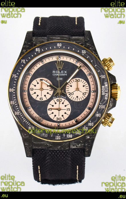 Rolex Daytona Super Clone DiW Edition Carbon Fiber Watch in Grey Dial - Cal.4130 Movement