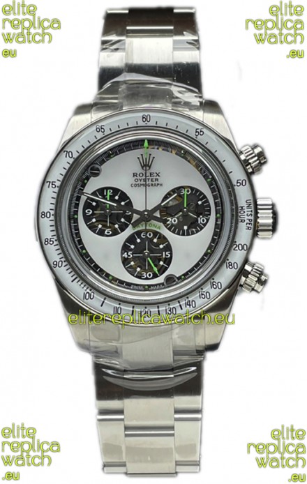 Rolex Daytona 116508 Neon Artisans De Geneve Stainless Steel Watch Swiss Replica 