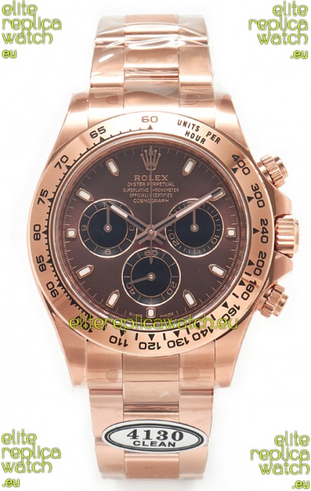 Rolex Cosmograph Daytona M116505 Rose Gold Casing and Brown Dial Original Cal.4130 Movement