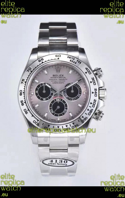 Rolex Cosmograph Daytona M116509 Original Cal.4130 Movement - 904L Steel Watch Grey Dial